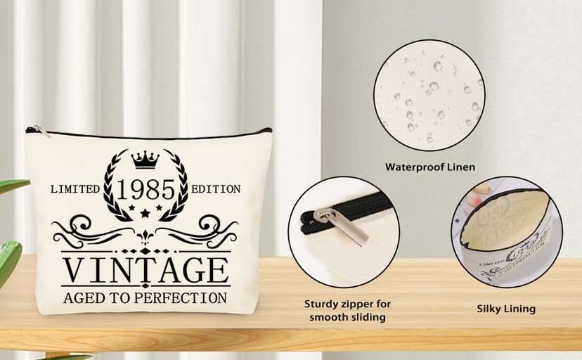 40th 50th 60th Birthday Gifts for Women Tote Bag Birthday Gifts Set for Mom Wife Sister Grandma Birthday Gifts for Her