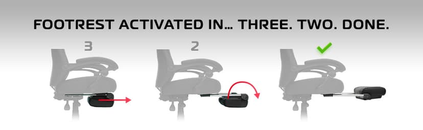Respawn 110 Pro Ergonomic Gaming Chair with Footrest for Adults - Comfortable Office Gaming Recliner with Lumbar Support and Headrest, Racing Style Video Game Chairs for Computer Gamer - Gray Fabric