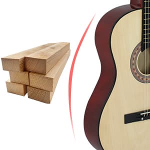 38 Inch Beginner Acoustic Guitar, 6-String Guitar Starter Kit for Starters with Gig Bag, Strings, Strap, Pitch Pipe and Pick, Natural