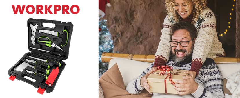 Mossy Oak Hunting Field Dressing Kit - 10 Piece Portable Butcher Game Processing Set with Storage Case, for Deer Hunting, Fishing, Camping, Survival