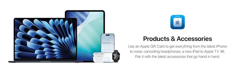 App Store, iTunes, iPhone, iPad, AirPods, MacBook, accessories and more - Design may vary - $100 Apple Physical Gift Card B08DLS6LK7