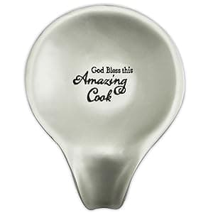 Amazing Woman Measuring Spoon Set, Decorative Gifts and Kitchen Accessories, 4 Spoons, Engraved Pewter and Silver Enamel, By Abbey & CA Gift