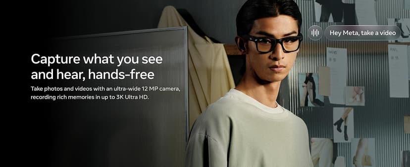 Ray-Ban Meta (Gen 2), Wayfarer, Matte Black | Smart AI Glasses for Men, Women — 2x Battery Life — 3K Ultra HD Resolution — 12 MP Ultra-Wide Camera, Audio, Video — Transitions® Grey Lenses