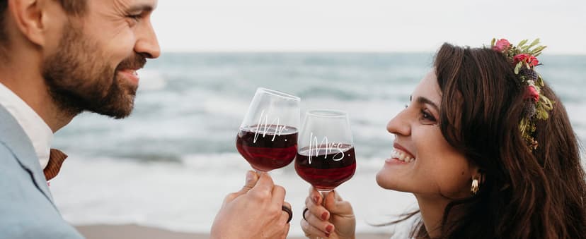 AW BRIDAL Wedding Gifts Bridal Shower Gifts Engagement Gift for Couples Newlyweds Mr & Mrs Wedding Wine Glasses Set of 2 - Wine Opener Wine Stopper with Engraved Wooden Keepsake Box