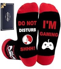 Personalized Fathers Day Gift for Dad Husband, Christmas Stocking Stuffers for Men; Comfortable and Soft Novelty socks Niorasen Birthday Gifts for Men Husband Gamer Teen Boys, Cotton Funny Socks B0D5LZSVSV