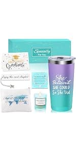 She Believed She Could So She Did Gift for Girl Canvas Tote Bag Tumbler High School Inspirational Class of 2026 Gifts Graduation Gift for Her College Master phd Congratulations Gifts for Women B0DSFV9L61