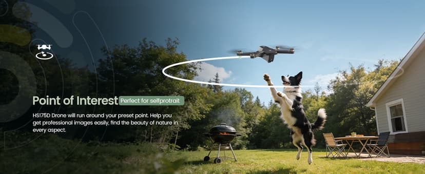 Holy Stone HS175D GPS Drone with 4K Camera for Adults, Under 249g, Foldable RC Quadcopter with Auto Return, 46 Mins Long Flight, Follow Me, Brushless Motor, Circle Fly, Waypoint Fly, Altitude Hold