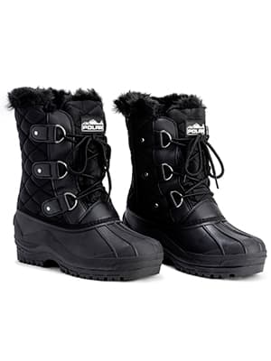 POLAR Womens Mid Calf Mountain Walking Tactical Waterproof Boots