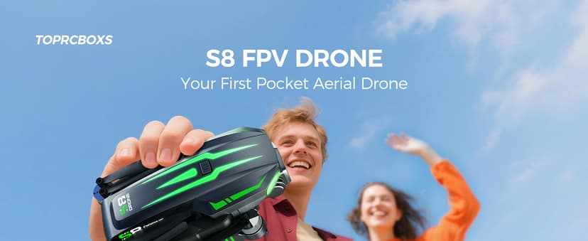 S8 GPS Drones with EIS 4K Camera for Adults kids, 5" Screen on Controller,60 Min Flight Time,Auto Return,Long Range Transmission,Brushless Motor,QuickShots,Foldable and Lightweight Quadcopter with Follow Me,Christmas Toy Birthday Gifts,Under 249g