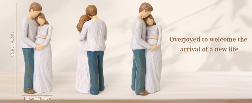 Sculpted Hand-Painted Pregnant figurine Pregnancy Gifts for Expecting Mom, Gender Reveal Gifts, Mom to Be Gift B0FMXRR8Z8