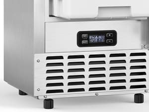 Undercounter Nugget Ice Maker,Commercial Nugget Ice Machine,66 lbs/Day,Built-in or Freestanding with Self-Cleaning,24-Hour Timer,Stainless Steel Ice Maker for Bars, Cafes, Businesses