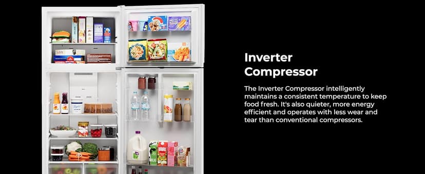 Kenmore 30" Top Mount Refrigerator with Freezer - Adjustable Shelving, Humidity-Controlled Crispers, LED Lighting, ENERGY STAR Certified, Garage Ready, 20.2 cu. ft. Capacity - White