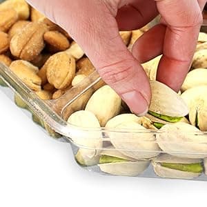 Christmas Nuts Gift Basket for Holiday Season, Premium Mixed Nut Assortment Gift Gourmet Snack Food Present Box, Christmas Gift Basket for Family (7 Sectional)