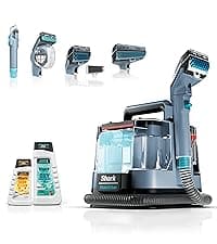 Shark StainStriker Portable Carpet Upholstery & Area Rug Cleaner, Bonus XL Tool & Full-Size Cleaning Solution, Stain & Odor Remover, Perfect for Car Interiors, 4 Cleaning Tools, Nordic Blue, PX202BRN