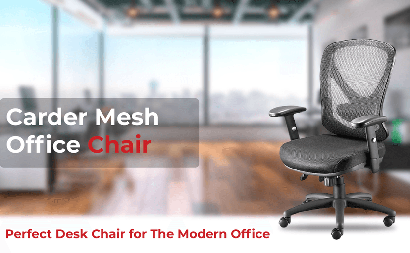Staples Carder Ergonomic Task Chair, Mesh, Ergonomic, Lumbar Support, Adjustable Height, Black