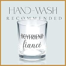 Engagement Gifts for Couples - Unique Fiance Gift for Him or Her! Whiskey Wine Glasses with Diamond Wine Stopper