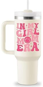 New Mom Gift for Boy Mama, Pregnant Mom, Expecting Mommy, First Time Mom - 40oz Travel Cup Insulated Tumbler with Lid & Straw ROSTANTEN Boy Mom Gifts for New Mom - First Mothers Day Gifts for New Mom B0F1N91JS7