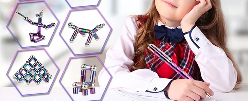 Fidget Pen Toys For Ages 8-13 - Magnetic Pen Magnets For Kids - Teen Girl Boy Gift Trendy Stuff - Gift For Teenage Boys Girls - Cool Things Toy For Boy Age 8-12 - Gift For 10 11 12 13 14 Year Old Girl