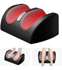Shiatsu Foot Massager Machine with Heat, Foot and Calf Massager with Massage Roller, Deep Tissue Massager for Plantar Fasciitis, Pain Relief, Promotes Blood Circulation, Gifts for Women & Men