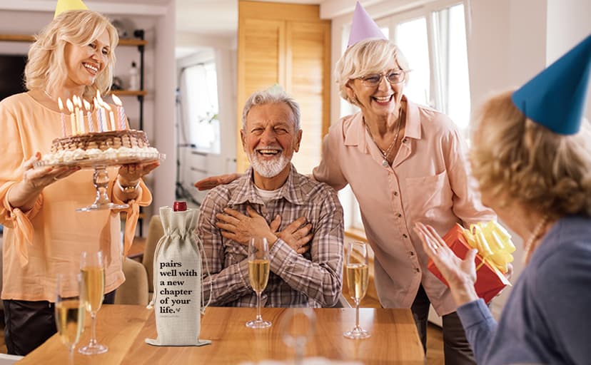 1 Pcs Funny New Chapter Wine Bag New Beginnings Gifts for Women Men Farewell Gifts for Friends Going Away Gifts for Coworkers Women Men Moving Away Gifts for Friends New Teacher Gifts