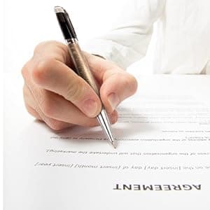 Fancy Pen for Men with Gift Box - Valuable Luxury Pen for Business and Office, Executive Gift for Family & Friends - Special Engraving & Led Decorative Box (BLACK SILVER)