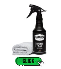 CAR GUYS Hybrid Spray Wax | Advanced Car Wax | Long Lasting and Easy To Use | Safe on All Surfaces | 18 Oz Kit with Towel