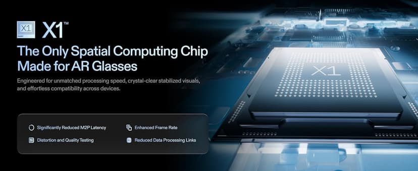 XREAL One Pro AR Glasses with X1 Chip, Native 3 DoF, X-Prism Optics, 3D Mode, 57°FOV 171" 120Hz FHD Display, XR Glasses for iPhone 17/16, Steam Deck, ROG, Mac, PC, Android & iOS M (IPD 57-66mm)