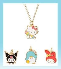 Sanrio Hello Kitty Stud Earrings Pack of 12 Pairs - Official License Hello Kitty and Friends Earrings