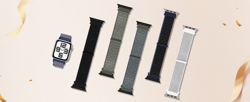 6 Pack Nylon Sport Loop Band Compatible with Apple Watch Band 38mm 40mm 41mm 42mm 44mm 45mm 46mm 49mm Women Men, Soft Adjustable Braided Replacement Straps for iWatch Series 11 10 9 8 7 6 5 4 3 2 1 SE Ultra