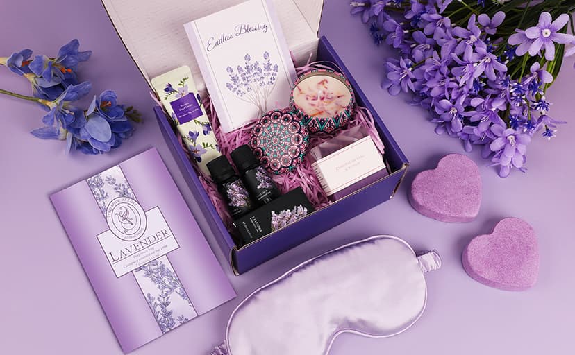 Birthday Gifts for Women, Spa Gifts Baskets for Women, Relaxation Self Care Kit, Care Package Box for Woman, Giftware Idea for Mom, Wife, Friends, Sister, Daughter
