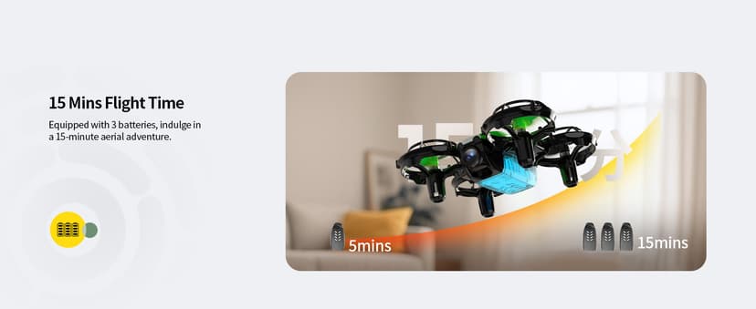 Holy Stone Mini FPV Drone with 1080P HD Camera for Kids & Beginners, RC Nano Quadcopter with Optical Flow Hover, Gesture Control, 3D Flips, 3 Batteries, Great Gift Toy for Boys and Girls, HS210P Green