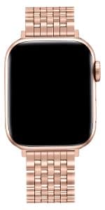 Slim Watch Band Compatible with Apple Watch 41mm 45mm 42mm 44mm 40mm 38mm Metal Stainless Steel Watchband Suitable for iWatch 10/9/8/7/6/5/4/3/2/1/SE Series Women Luxury Strap