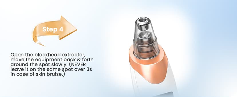 Blackhead Remover Pore Vacuum Kit -Blackhead Extractor Tool with 3 Adjustable Suction Levels, 5 Probes, USB Rechargeable, Suitable for Women and Men(White)