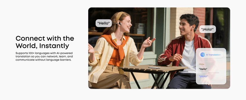 Soundcore P31i by Anker, Real-Time Adaptive Noise Cancelling, Hi-Res Sound, Translation Earbuds, 50H Playtime, Wireless Earbuds, Bluetooth Earphones, Spatial Audio, Fast Charging, IP55