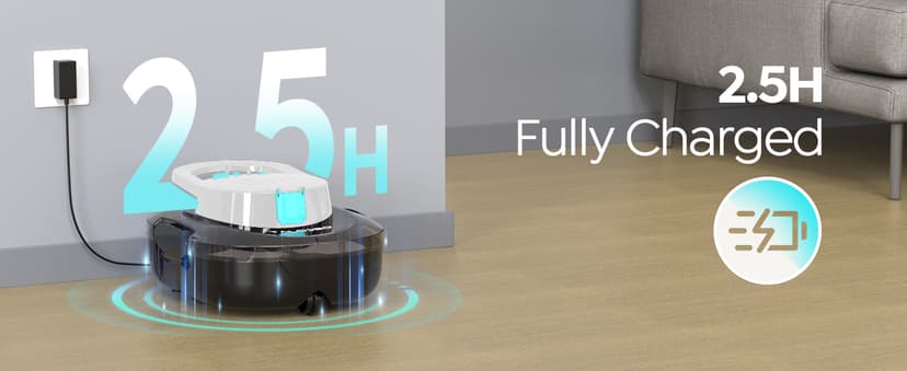 S1 PRO Cordless Pool Vacuum – Powerful Robotic Cleaner for Above-Ground Pools up to 1076 Sq.ft, 120-Min Runtime, 2.5H Fast Charging, Smart Auto-Parking Design