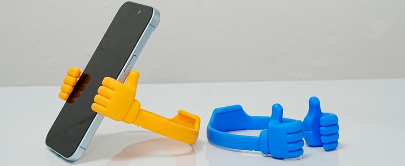 Honsky Cell Phone Stand Holder, Thumbs Up Lazy Phone Stand, Universal Adjustable Flexible, Cute Perfect Stocking Stuffers Gifts for Teen Girls, Compatible with Cell Phones & Tablets,Green