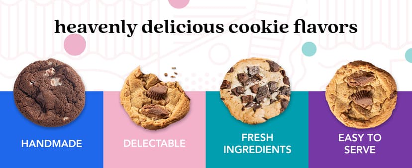 David's Cookies Assorted Fresh Baked Decadent Cookie Gift Tin – 2lb Basket with 8 Jumbo Cookies – Soft and Chewy Bakery-Style Dessert for Birthdays, Holidays, Thank You and Special Occasions