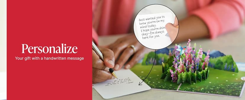 Lovepop Daisy Patch Hummingbirds Pop-Up Card, 5 X 7 Inch, Valentine's Day Gift, Cards for Mom, Thinking of You, Love Card