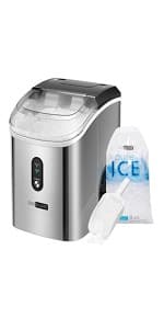 VIVOHOME Electric Dual Blades Ice Crusher Shaver Snow Cone Maker Machine Silver 440lbs/hr for Home and Commercial Use