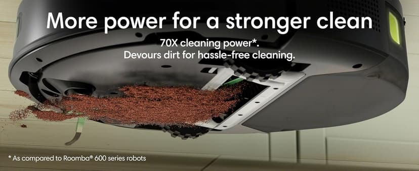 iRobot Roomba 105 Vac Robot Vacuum with AutoEmpty Dock - Self-Empties for 75 Days, Easy to use, Intense Power-Lifting Suction, LiDAR Navigation, Multi-Surface Cleaning, Cleans in Neat Rows