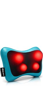 Mo Cuishle Shiatsu Back Shoulder and Neck Massager with Heat, Electric Deep Tissue 4D Kneading Massage, Best Gifts for Women Men Mom Dad, Fathers Day, Mothers Day, Christmas Gifts