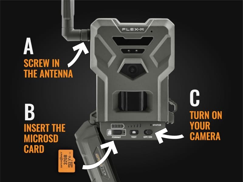 SPYPOINT Flex-M Twin Pack Cellular Trail Cameras - Best Hunting Accessories, No WiFi Needed, GPS, Night Vision, Dual-Sim LTE, IP65 Water-Resistant Game Camera, 28MP Photos, 720p Videos + Sound (2)
