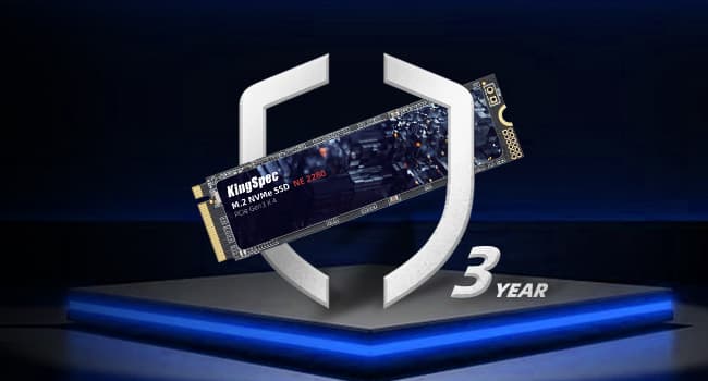 KingSpec SSD 256GB, M.2 NVMe Gen3x4 SSD 2280 - Up to 2400MB/s, Internal Solid State Drive with 3D NAND Flash, Compatible with Desktop and Laptop