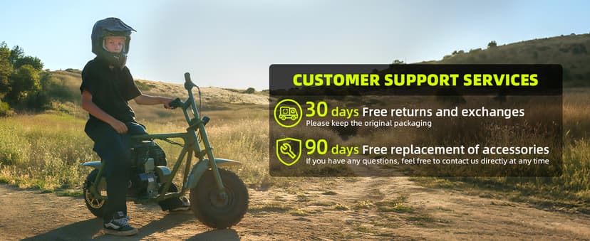 HOVER HEART Mini Bike, Gas Dirt Bike, Minibike, Gas Powered Mini Bikes for Adults, 99cc-4 Stroke Pit Bikes with Led, Dirtbike Motorcycle Max Load 200 Lbs, Speed 34.5 KM/H, Age13+ Hoverheart