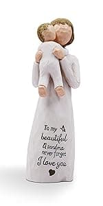 Birthday Gifts for Mom,Mother of The Bride Gift,Christmas Mothers Day,Mother Daughter Statue Mom Birthday Gifts from Daughter,Gifts for Mom Hand-Painted Figurines B0D9QCPWTW