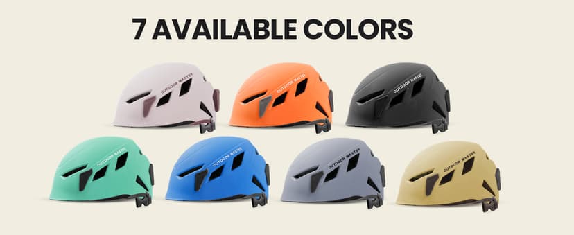 OutdoorMaster Rock Climbing Helmet Adults Mountaineering Helmet Arborist Helmet Hiking Caving Search and Rescue Tree Climbing Helmet Adjustable