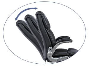 COLAMY Leather Executive Office Chair- High Back Home Computer Desk Chair with Padded Flip-up Arms, Adjustable Tilt Lock, Swivel Rolling Ergonomic Chair for Adult Working Study-Black, Set of 2