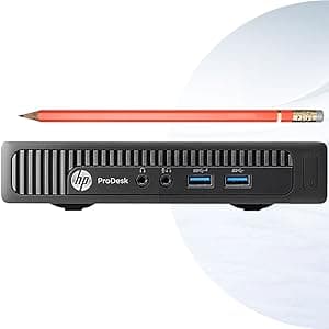 HP ProDesk 600 G3 Mini PC Desktop, Intel Core i5-6500T, 16GB RAM, 256GB PCIe Solid State Drive, USB-C, Windows 11 Professional (Renewed)