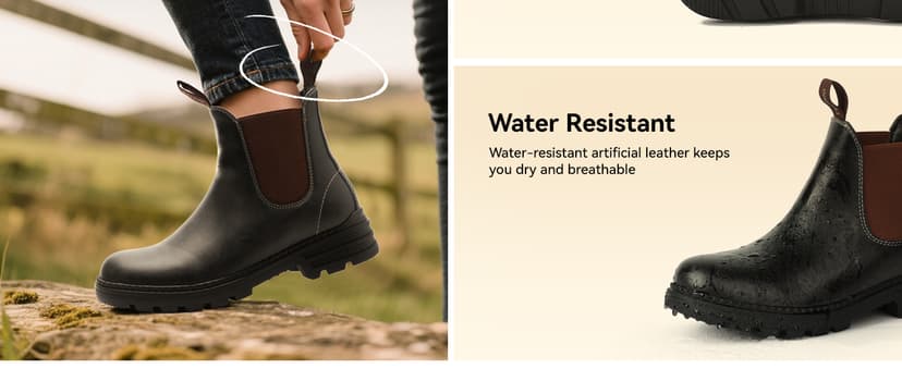 Cestfini Outdoor Chelsea Hiking Boots For Women