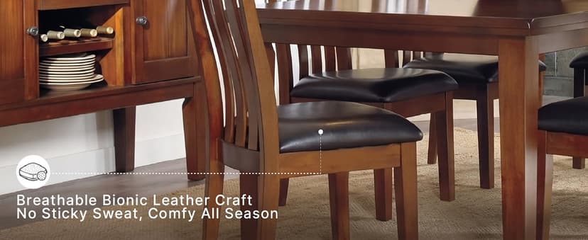 Signature Design by Ashley Ralene Rake Back 19" Dining Room Chair 2 Count, Medium Brown